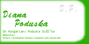 diana poduska business card